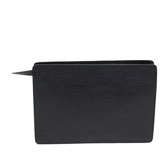 LOUIS VUITTON Epi Pochette Homme Clutch Bag Black - Picture 1 of 16